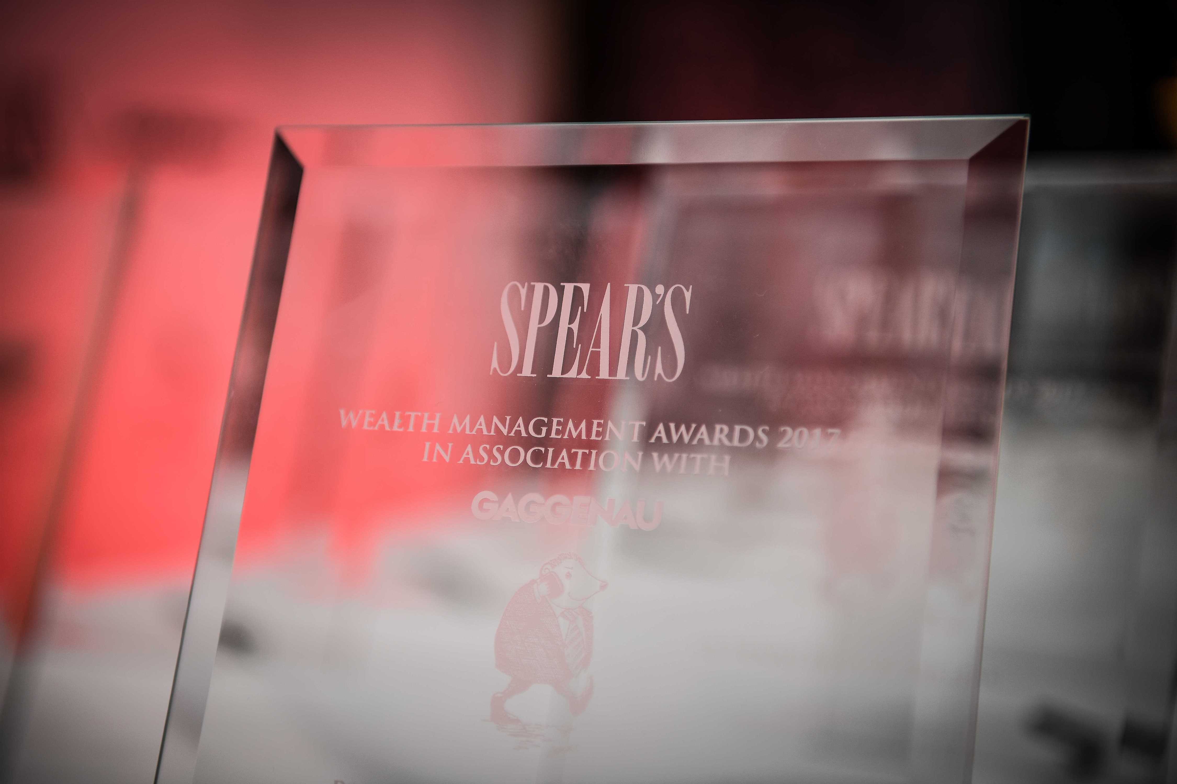 Spear’s Wealth Management Awards award
