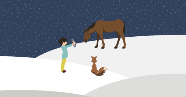 The boy, the mole, the fox and the horse graphic