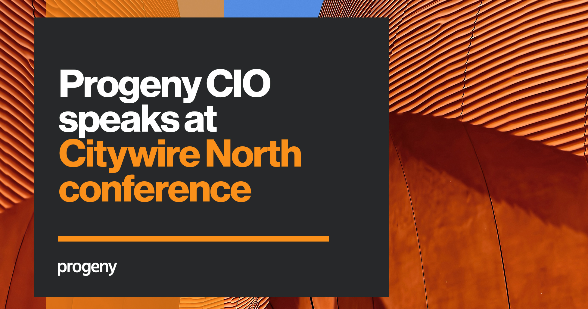 Progeny CIO speaks at Citywire North conference