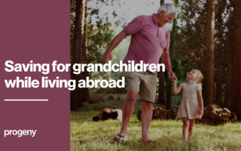 Saving for grandchildren while living abroad