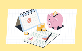 Illustration of tax forms