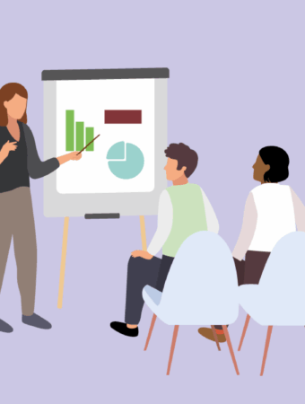 Illustration of people learning