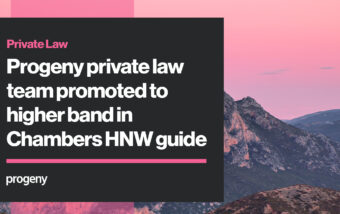 Progeny Private Law promoted in Chambers HNW guide